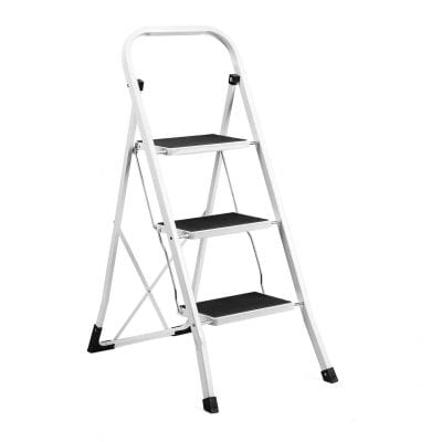 Delxo 3 Step Ladder Folding Step Stool Ladder