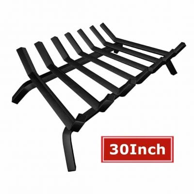 The Black Wrought Iron Fireplace Grate From AMAGABELI GARDEN & HOME