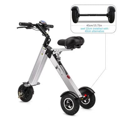 TopMate Folding Electric Mini Tricycle Scooter
