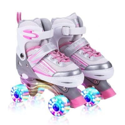 Kuxuan Saya Girl's Adjustable Roller Skates