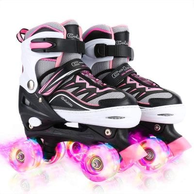 Otw-Cool Adjustable Girl's Roller Skates 