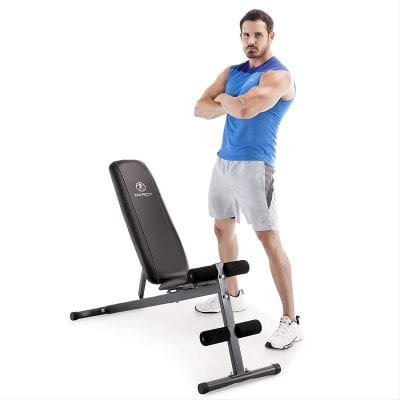 Marcy SB-261W Exercise Bench for Decline, Incline, Flat and Upright Exercise