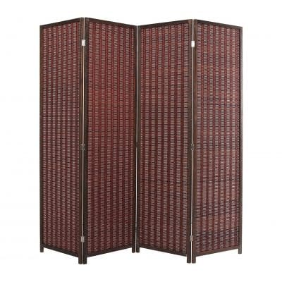 MyGift Decorative Freestanding Bamboo Room Divider