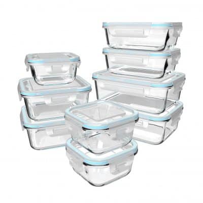 S SALIENT Glass Food Storage Containers with Lids