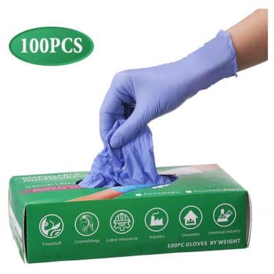 Camfosy Disposable Nitrile Gloves Non-Latex Rubber