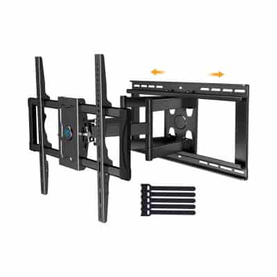 PERLESMITH Flat Curved Sliding TV wall Mount