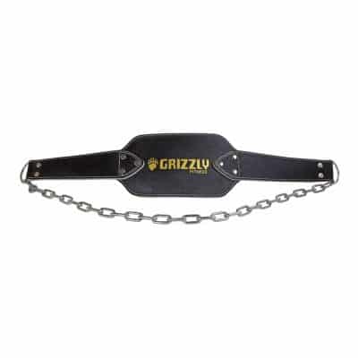 Grizzly Fitness Premium Leather weighted dip