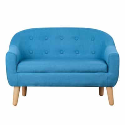 Kids Sofa, Linen Fabric 2-Seater