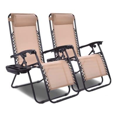 Goplus 2PC Zero Gravity Chairs