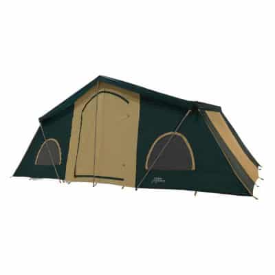 Trek Tents 249 10 x 20-Feet 3-Room Cabin Tent, Purple/Tan