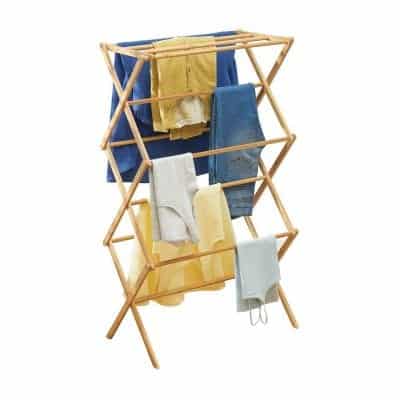 mDesign Foldable Clothes Drying Rack