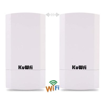 KuWFi 2-Pack 300Mbps Wireless Outdoor CPE Kit