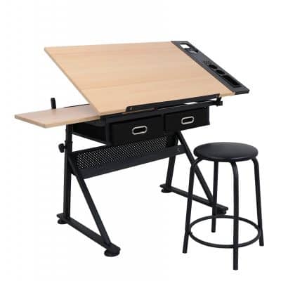ZENY Height Adjustable Craft Table