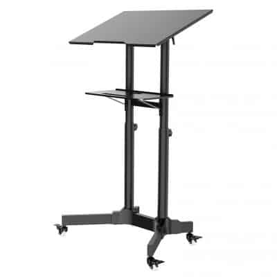 1home Steel Mobile Stand Up Desk