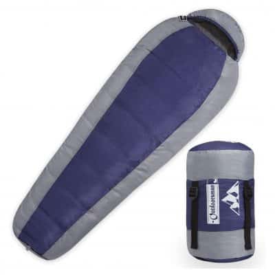 Outdoorsman Lab Sleeping Bag with a Compression Sack