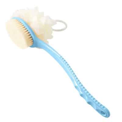 BEALUXUR 2-In-1 Bath Body Brush for Wet and Dry Uses