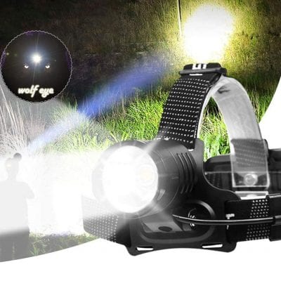 Cinlinso Wolf Eye Rechargeable Waterproof Camping, Professional Headlamp