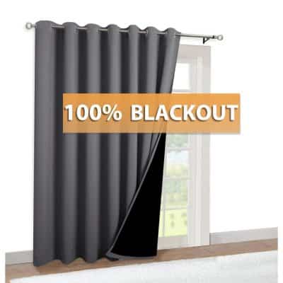 RYB HOME Thermal Insulated 100% Blackout Curtains