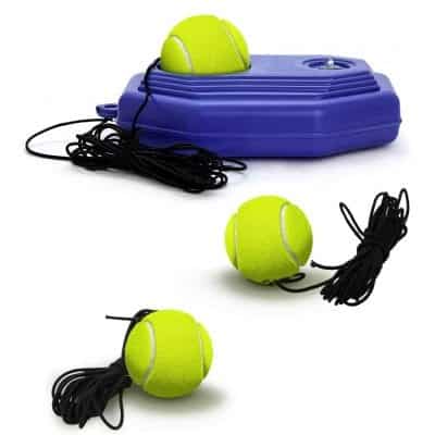 Hoperay Tennis Trainer Rebound Ball Trainer with Carrying Mesh Bag