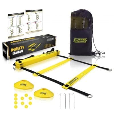 Power guidance 20 Feet Agility Training Ladder with Sports Cones