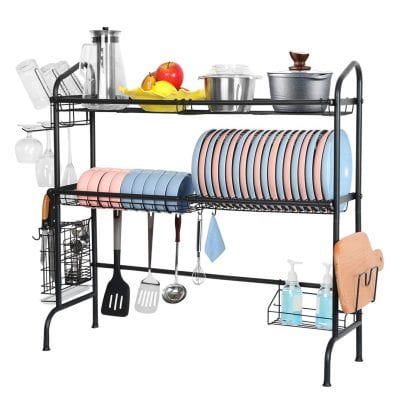 WeluvFit 2 Tier Over The Sink Dish Rack