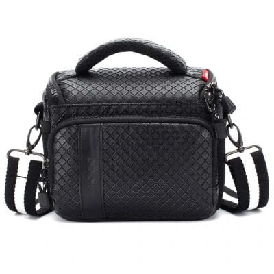 MCHENG Sony Nikon Canon Backpack Waterproof PU Leather Camera Bag