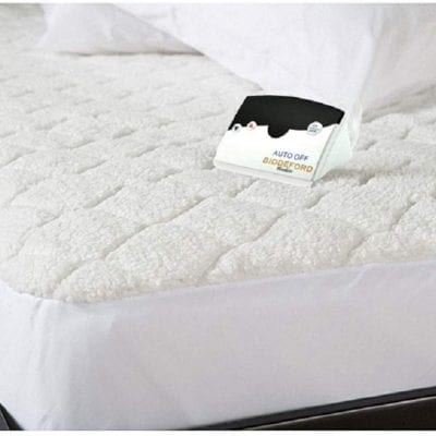 Biddeford Quilted Sherpa Electric Heated Mattress Pad, King